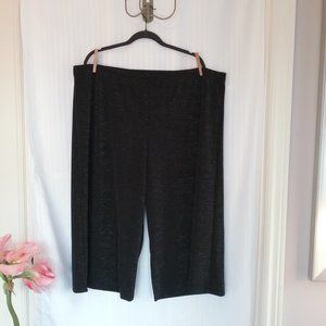 🌞 Kenar Women's Cropped Pants Black with Sparkle. 3X NEW!